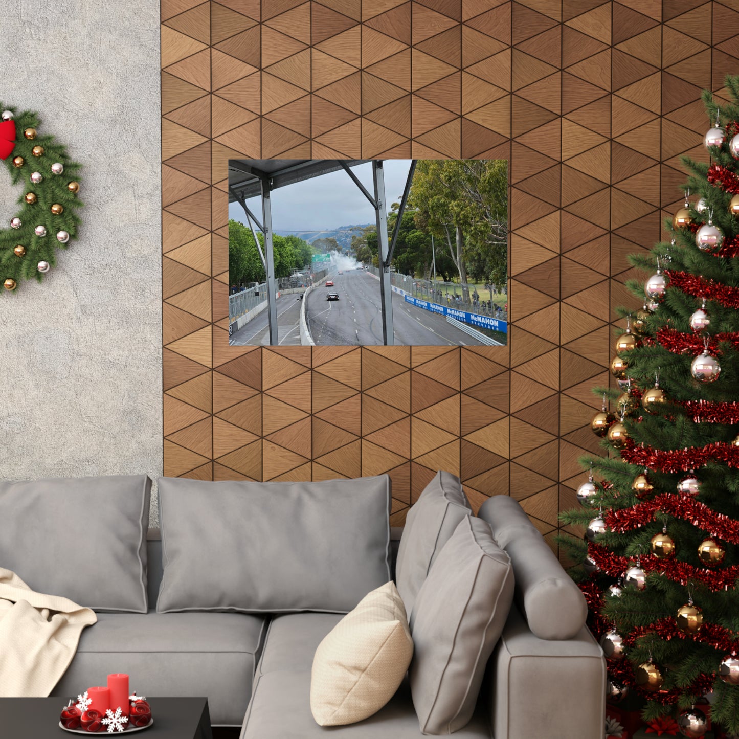 Cam Waters doing Burnouts Matte Poster