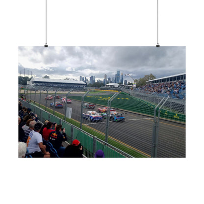 Porsche Cup Race Start Matte Poster